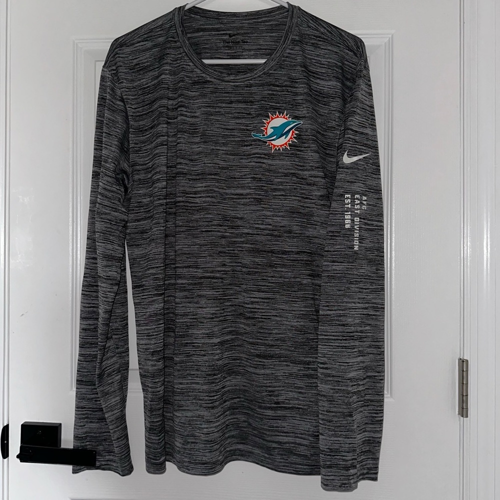 Nike Miami Dolphins Dri Fit Long Sleeve